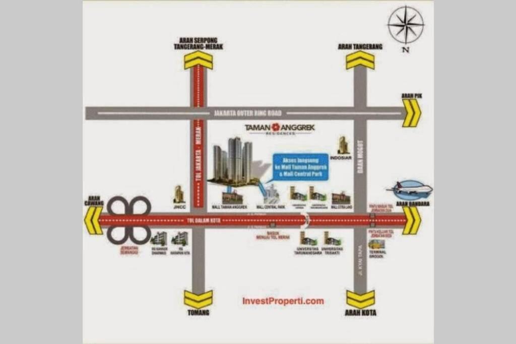 Homy 2 Bedroom Apartment Near Shopping Malls จาการ์ตา ภายนอก รูปภาพ